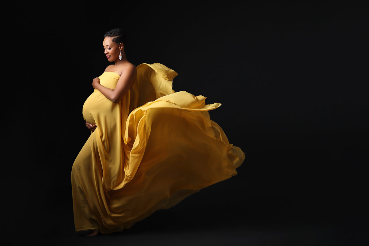 Yellow  Maternity Dress Charlotte
