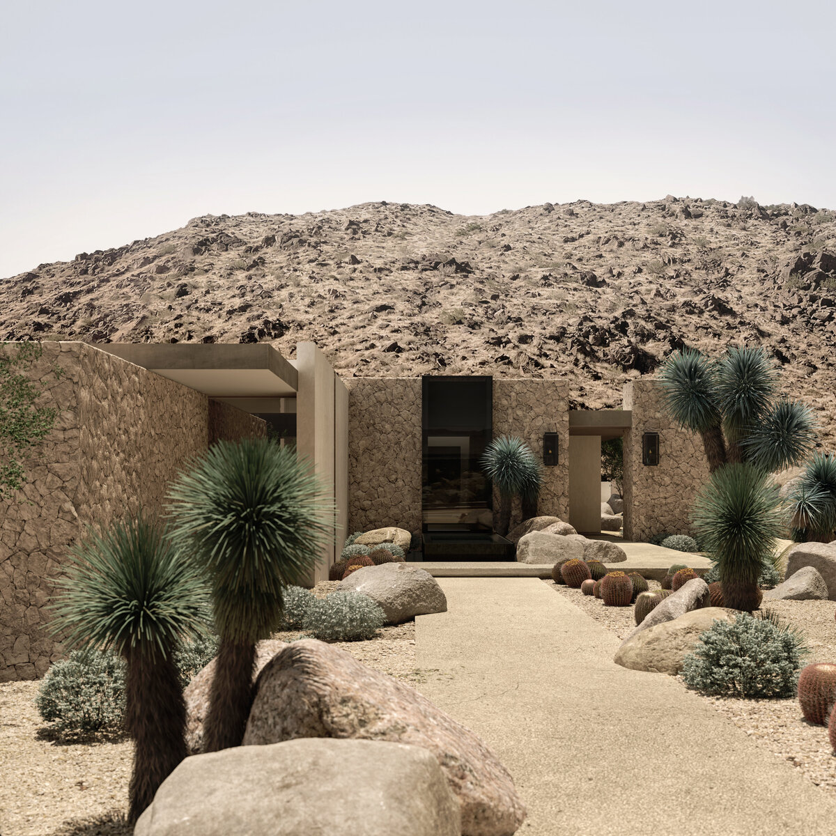 Sheepfold-Front Entry Stone View