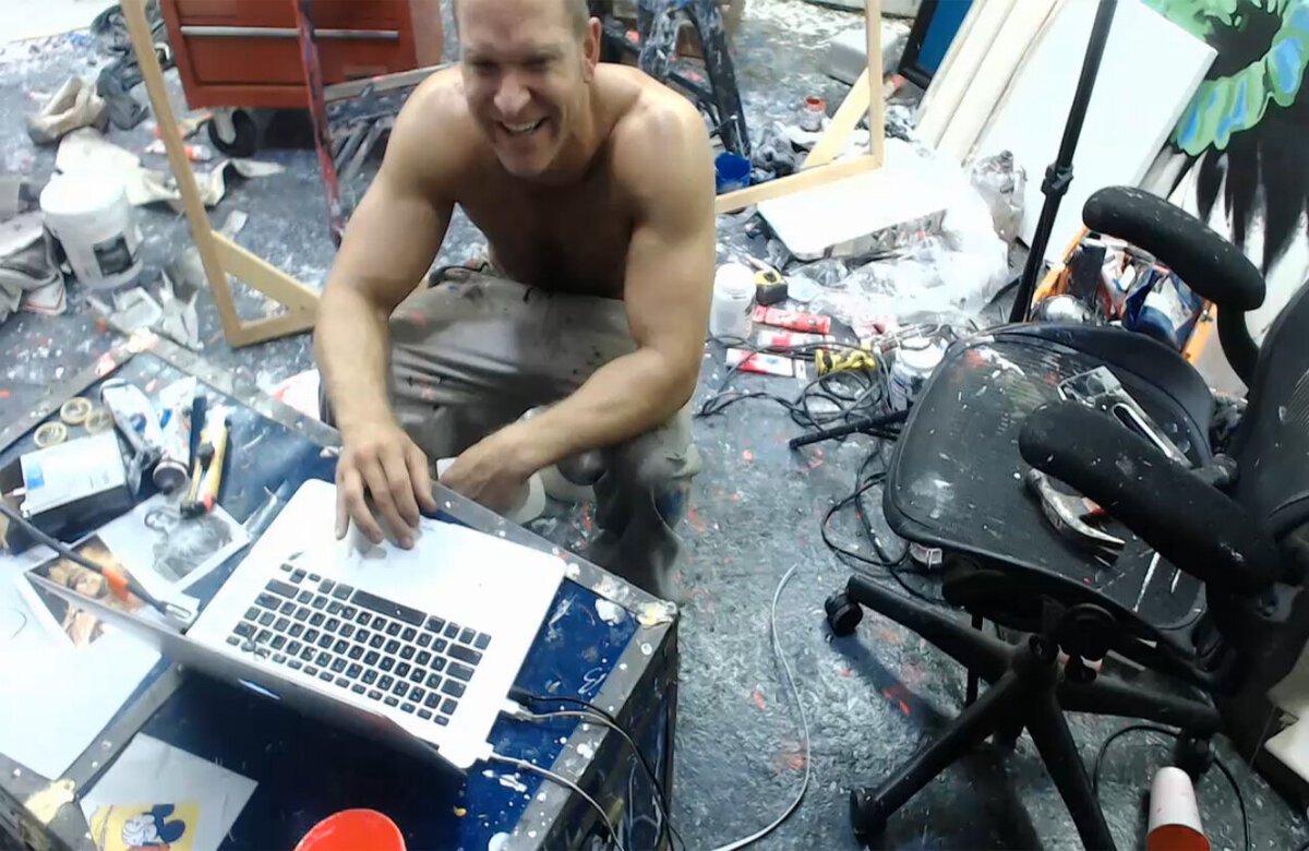 Brent Ray Fraser Live Art Studio Webcam 10