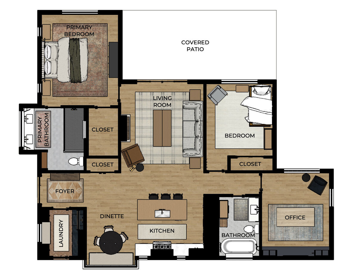 PROJECT 1 - Overall Floor Plan COLOUR