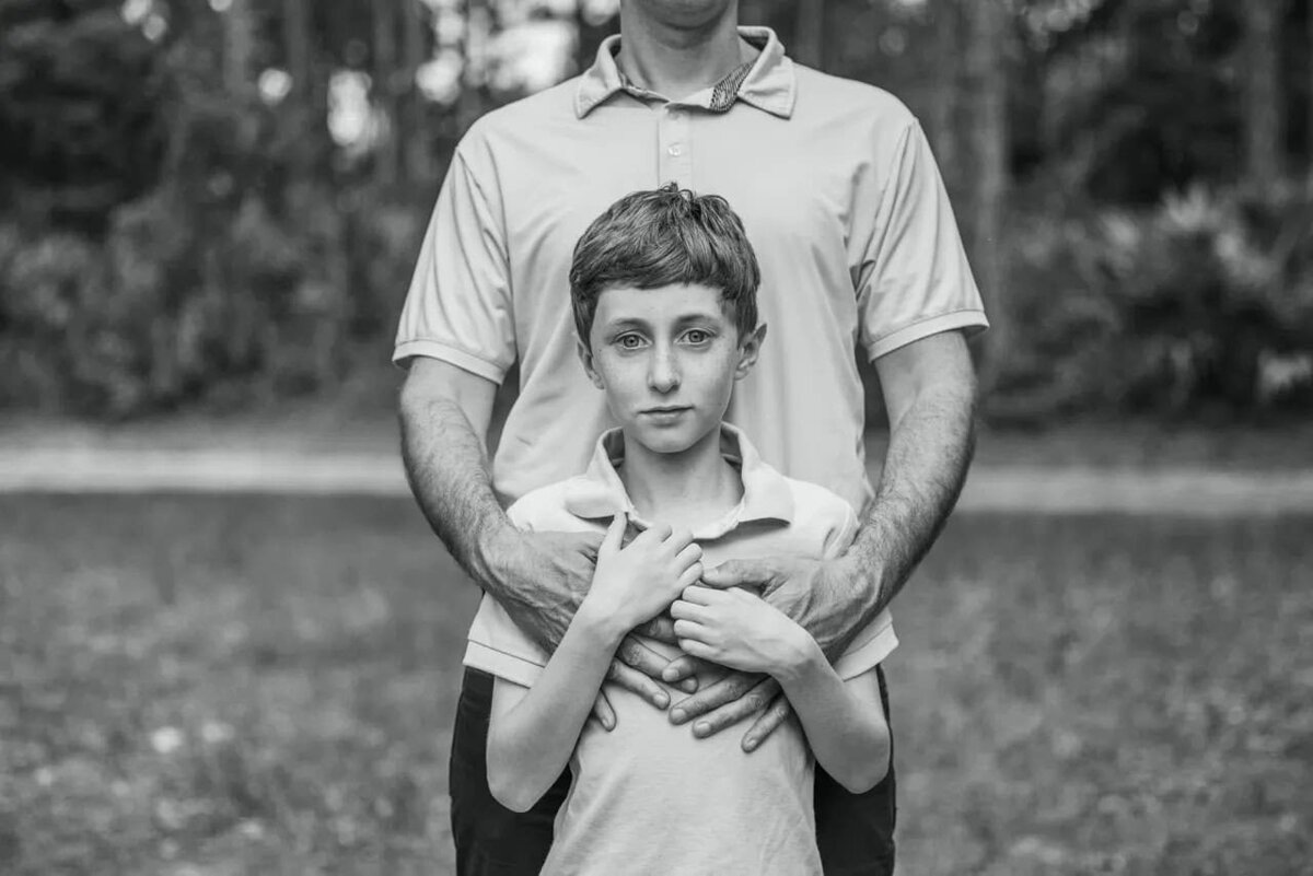 Family photos on the farm in Jacksonville, Florida