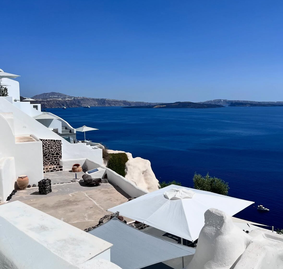 Blue ocean on European City Seaside
