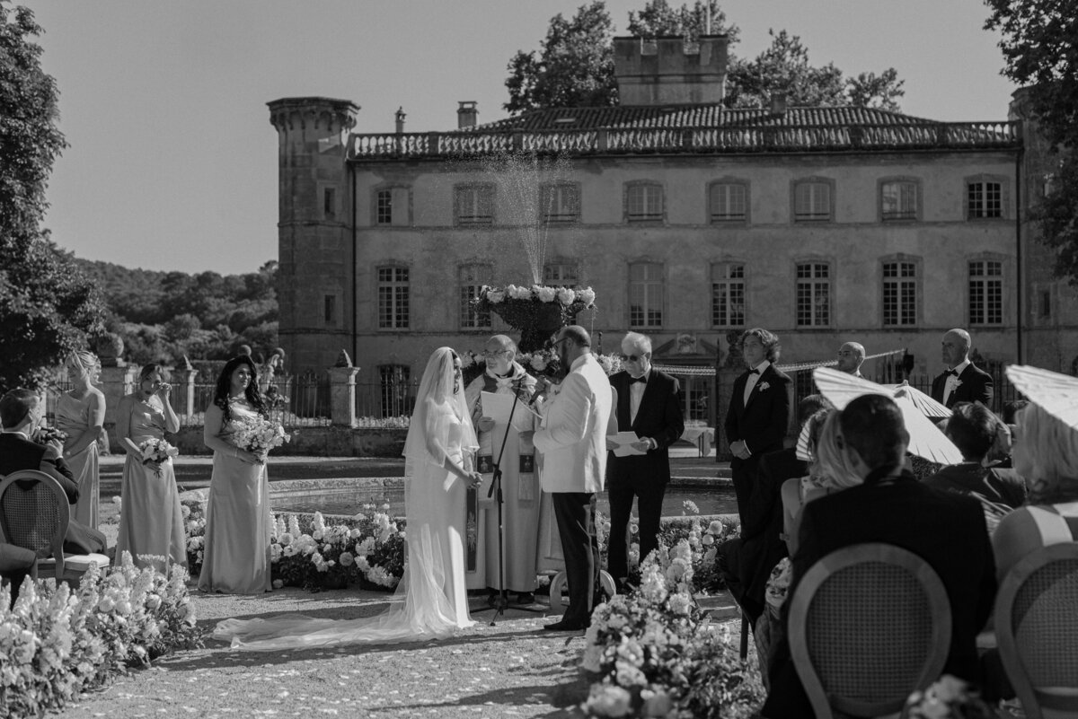 Luxury wedding ceremony France