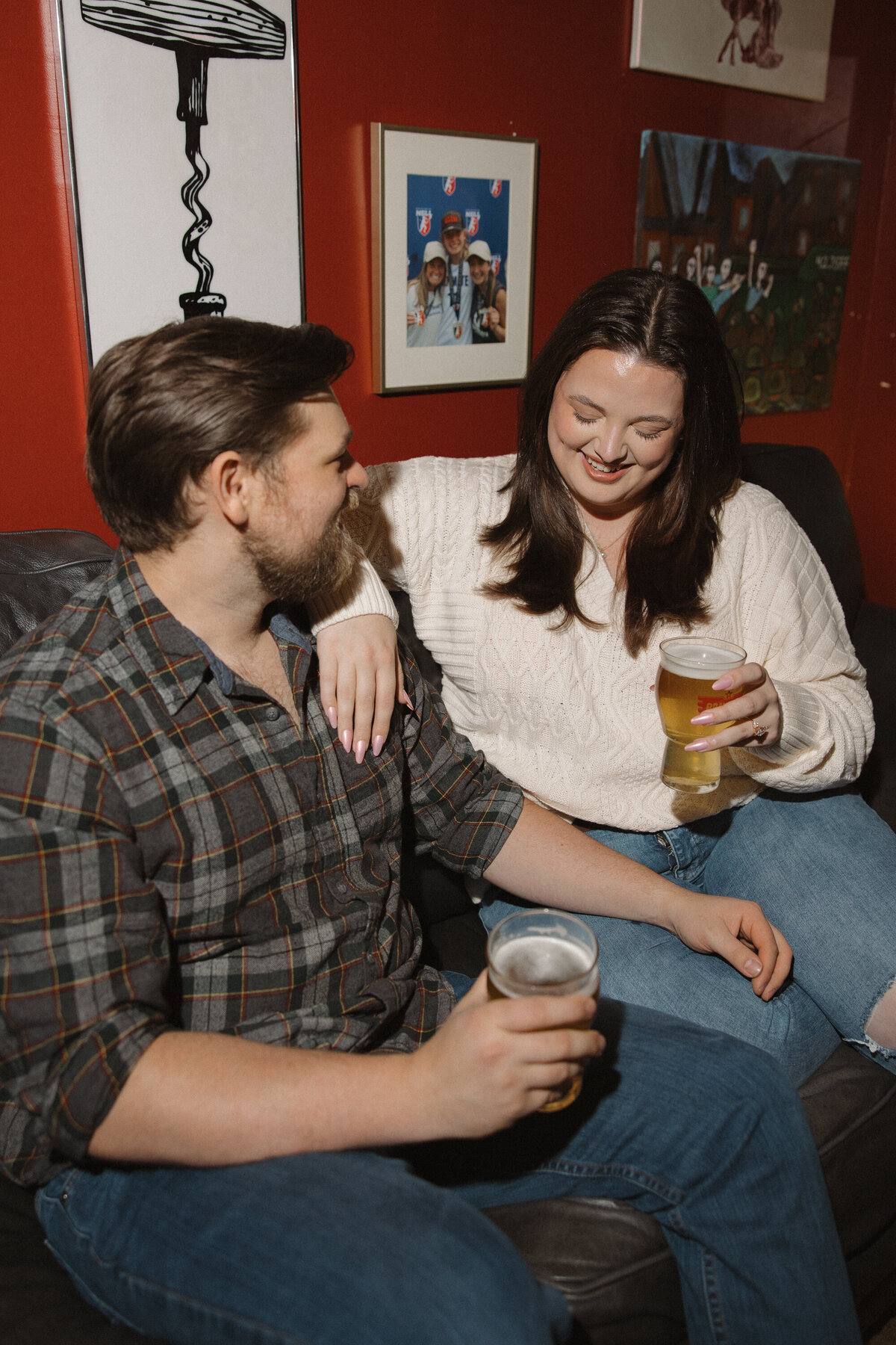 Moments by Hiba Raleigh Wedding Photographer Fun Charlotte Engagement Photos Brewery Photos Freedom Park Molly and Zac-2