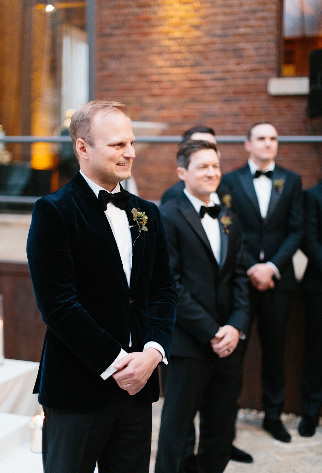 Groom at Sculpture Garden ceremony