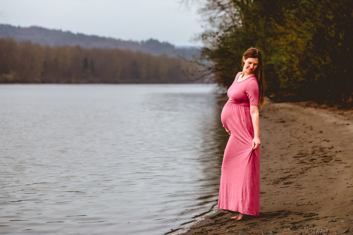 Fraser Valley, River, Maternity, dress