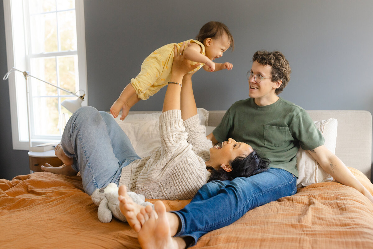 Lifestyle family session by Karina Thomson Photography in Raleigh North Carolina