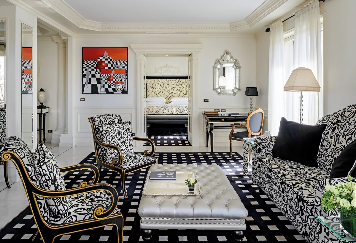 Waterstone - Hassler Collection - Hotel Hassler -Rome - Luxury Boutique Hotel - presidential suite Trinità dei monti living 0011_ OTT 2022_T
