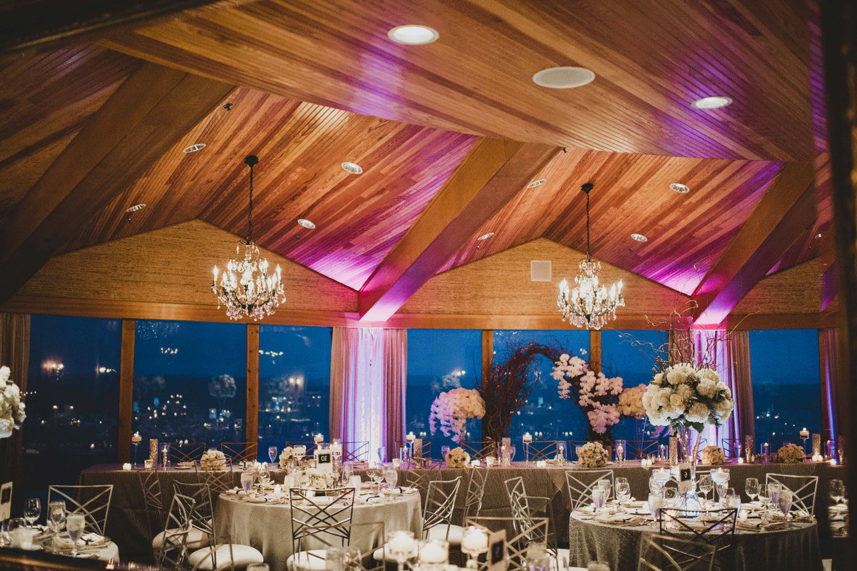 Inviting and lovely white winter wedding reception designed by Flora Nova Seattle