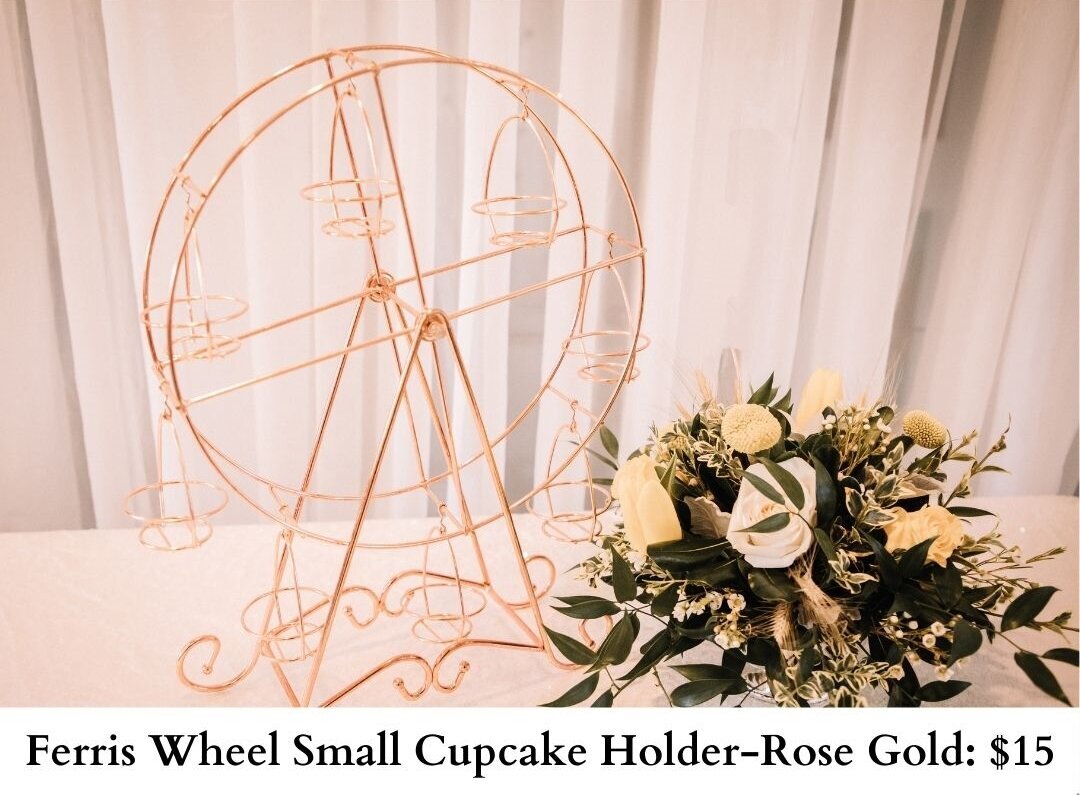 Ferris Wheel Small Cupcake Holder-Rose Gold-102