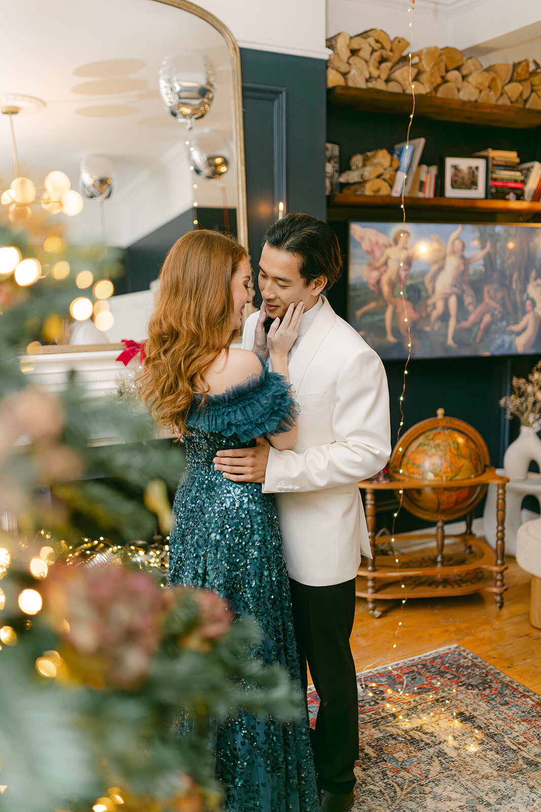 403 - Christmas Elopement Photo Shoot - Tall House On The Square -  Maila Enea Events  - Joana Senkute Photography - London