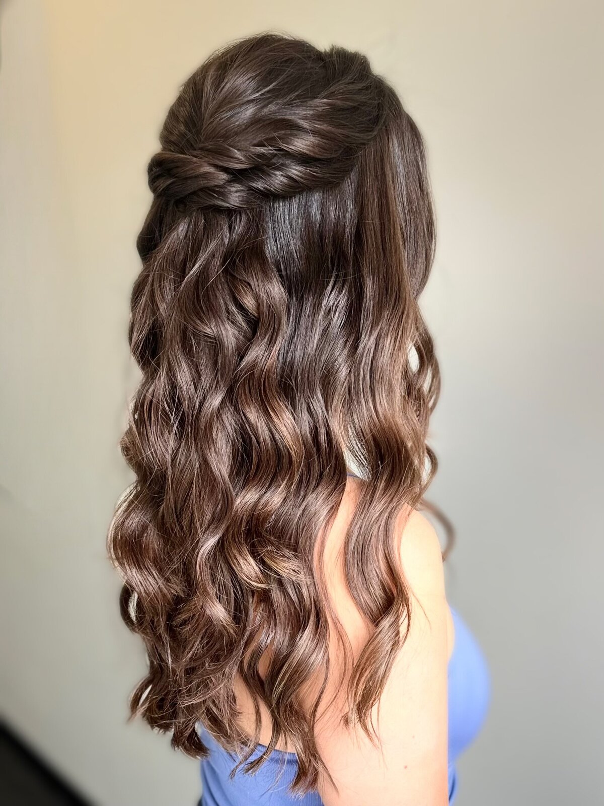 half up style