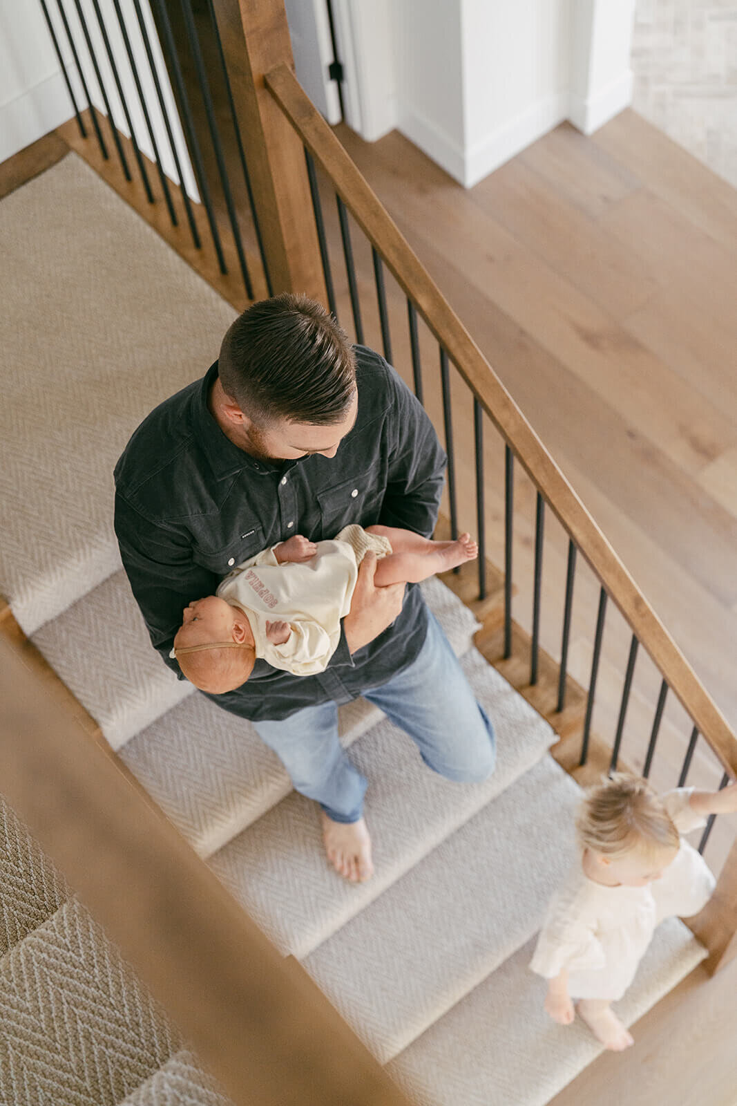 In home newborn family photos by San Luis Obispo Family Photographer Photography by Samantha Anne