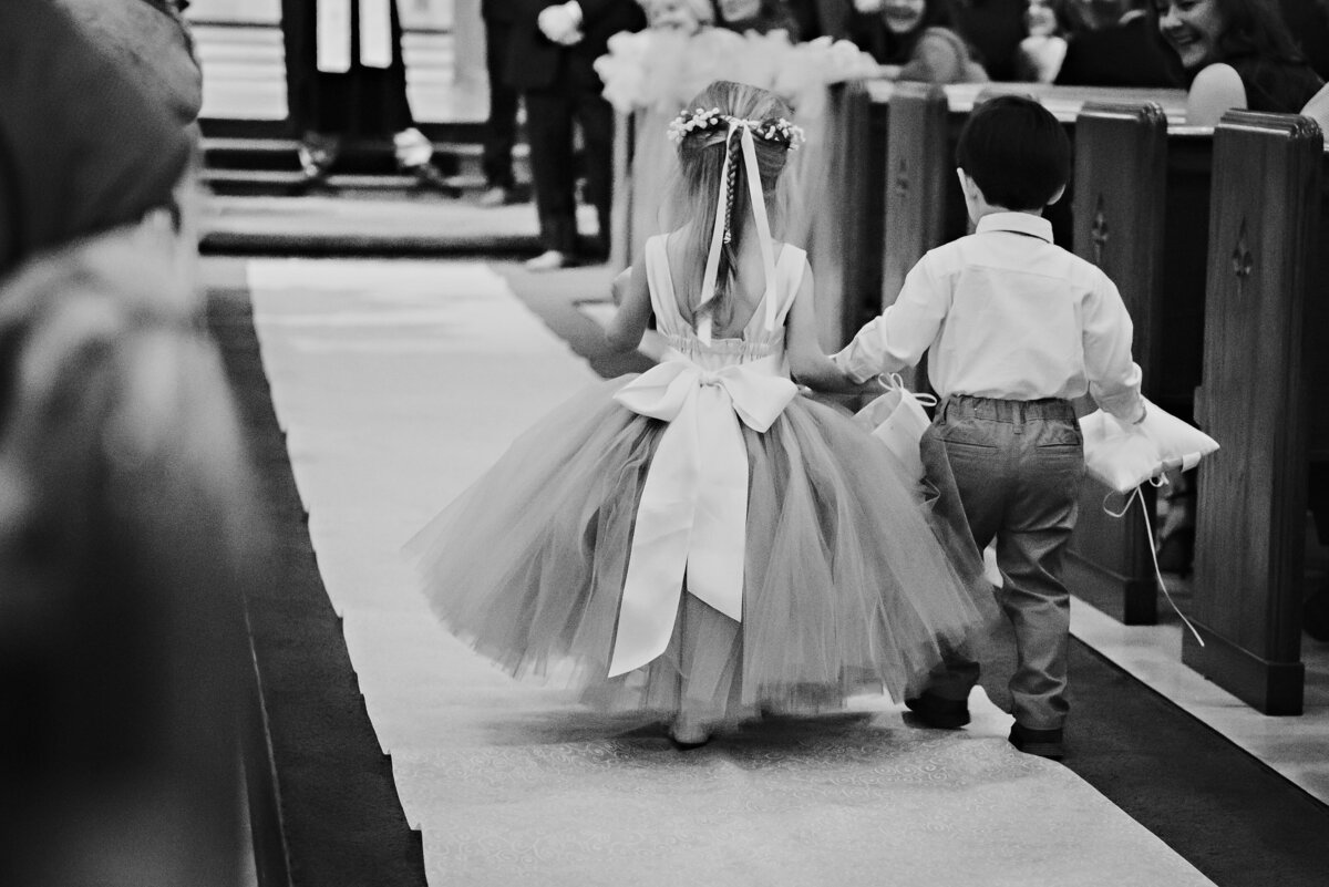 Flower girl and ring bearer