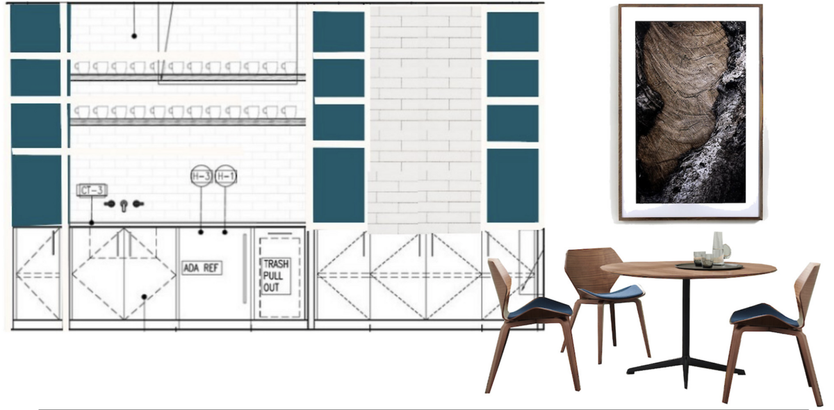Bar design for an apartment complex