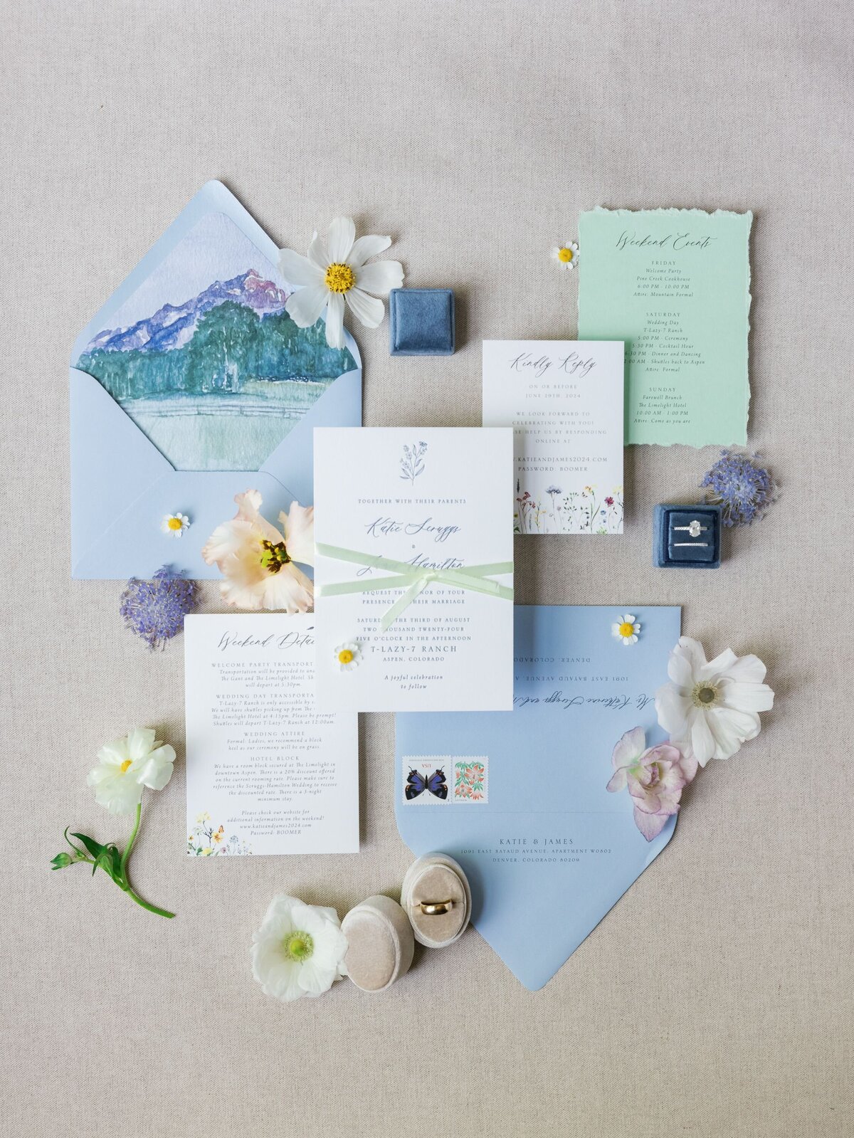wedding-invitation-flatlay-wildflower