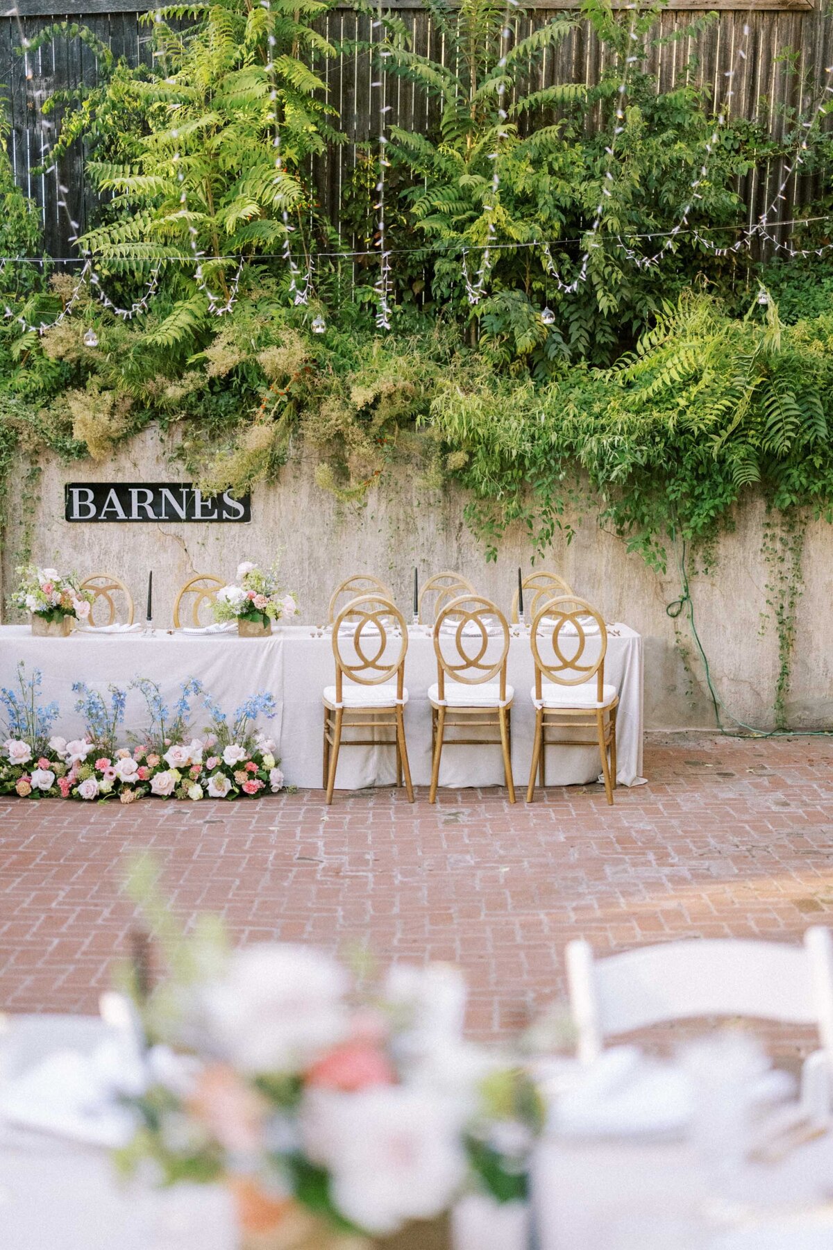 reception-decor-with-wood-chairs