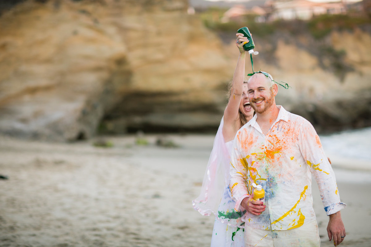Orange-Wedding-Photographer-Los-Angeles-Wedding-Photographers-trash-the-wedding-dress by Three16 Photography