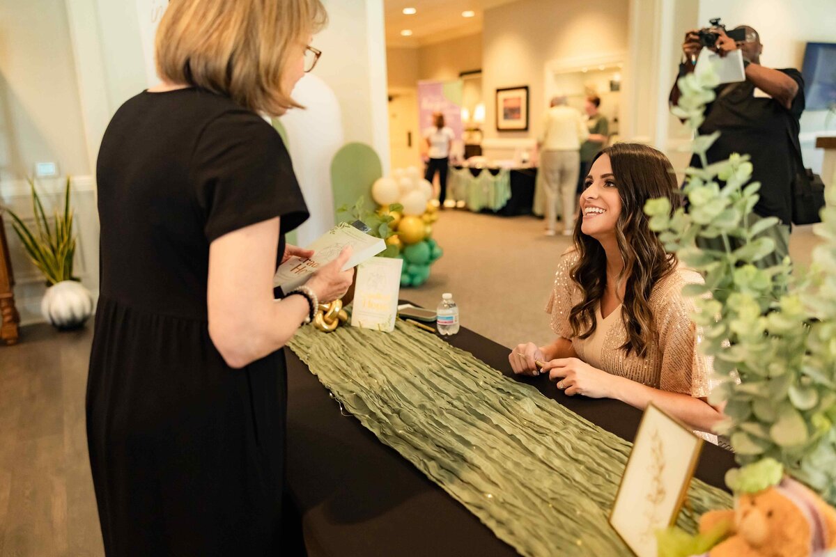 Ashley Opliger Cradled in Hope Book Launch Party, biblical book for grieving moms, miscarriage, stillbirth, infant loss, christian author (115)