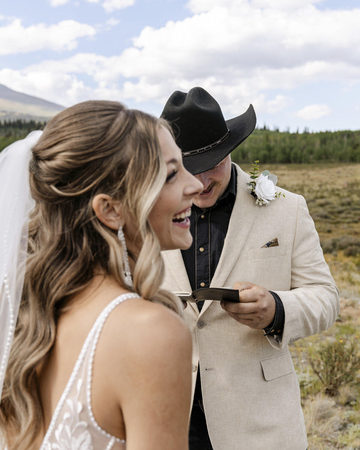 bride laughing