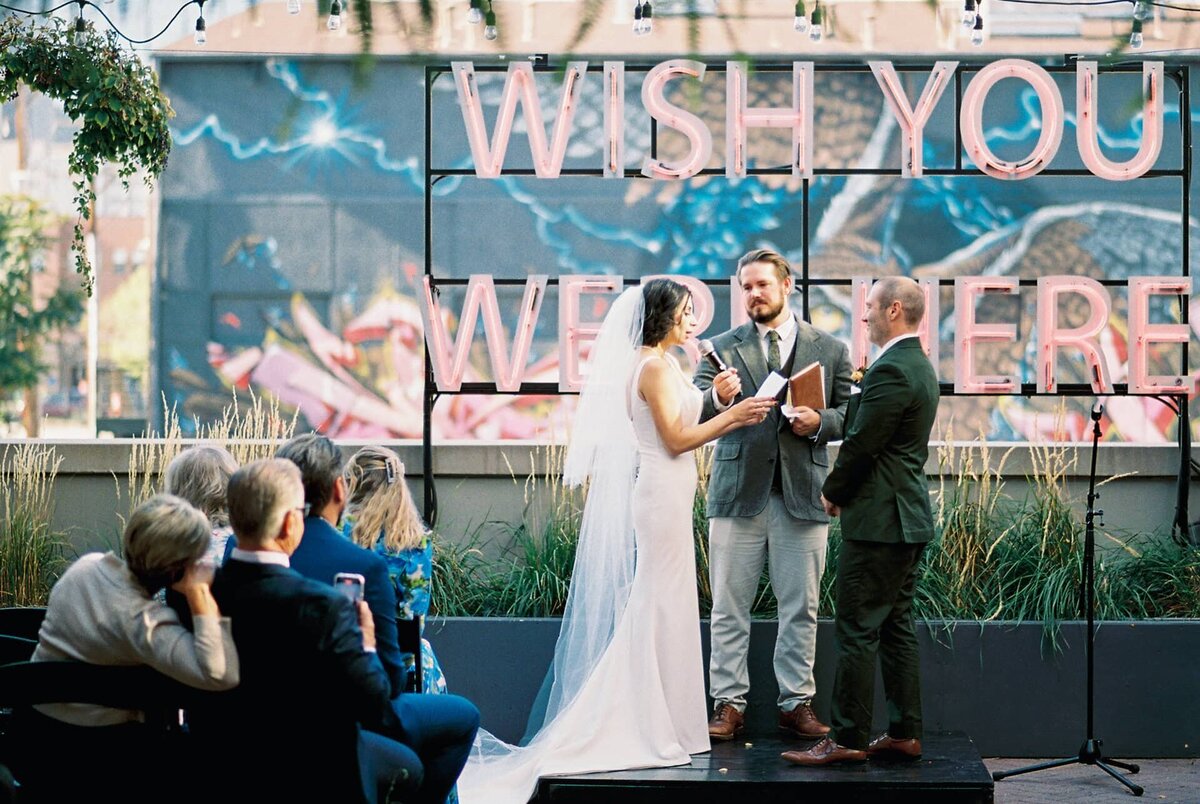 intimate denver elopement at Ramble Hotel