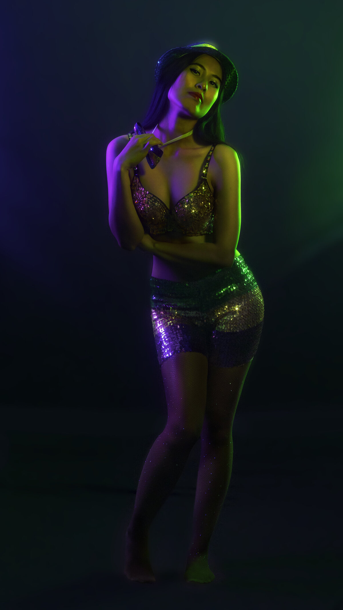 Thitinan Stewart Green and Purple Gels