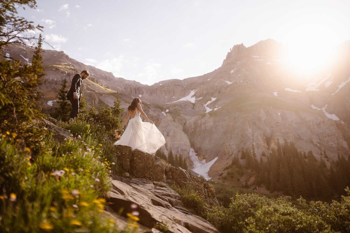 Sunrise Elopement in Ouray