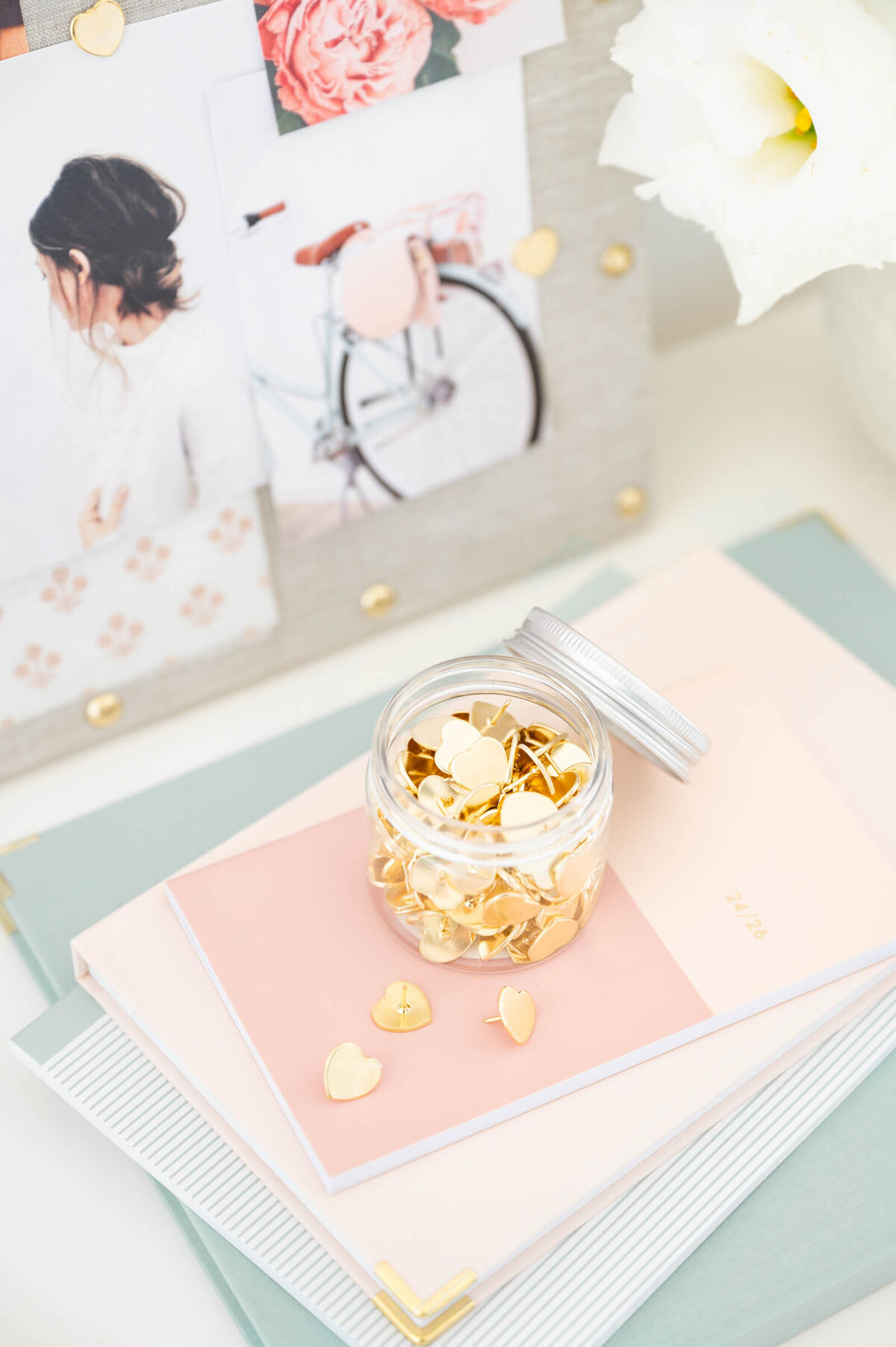 Sugar Paper_Target_Pins_Gold_on desk-web