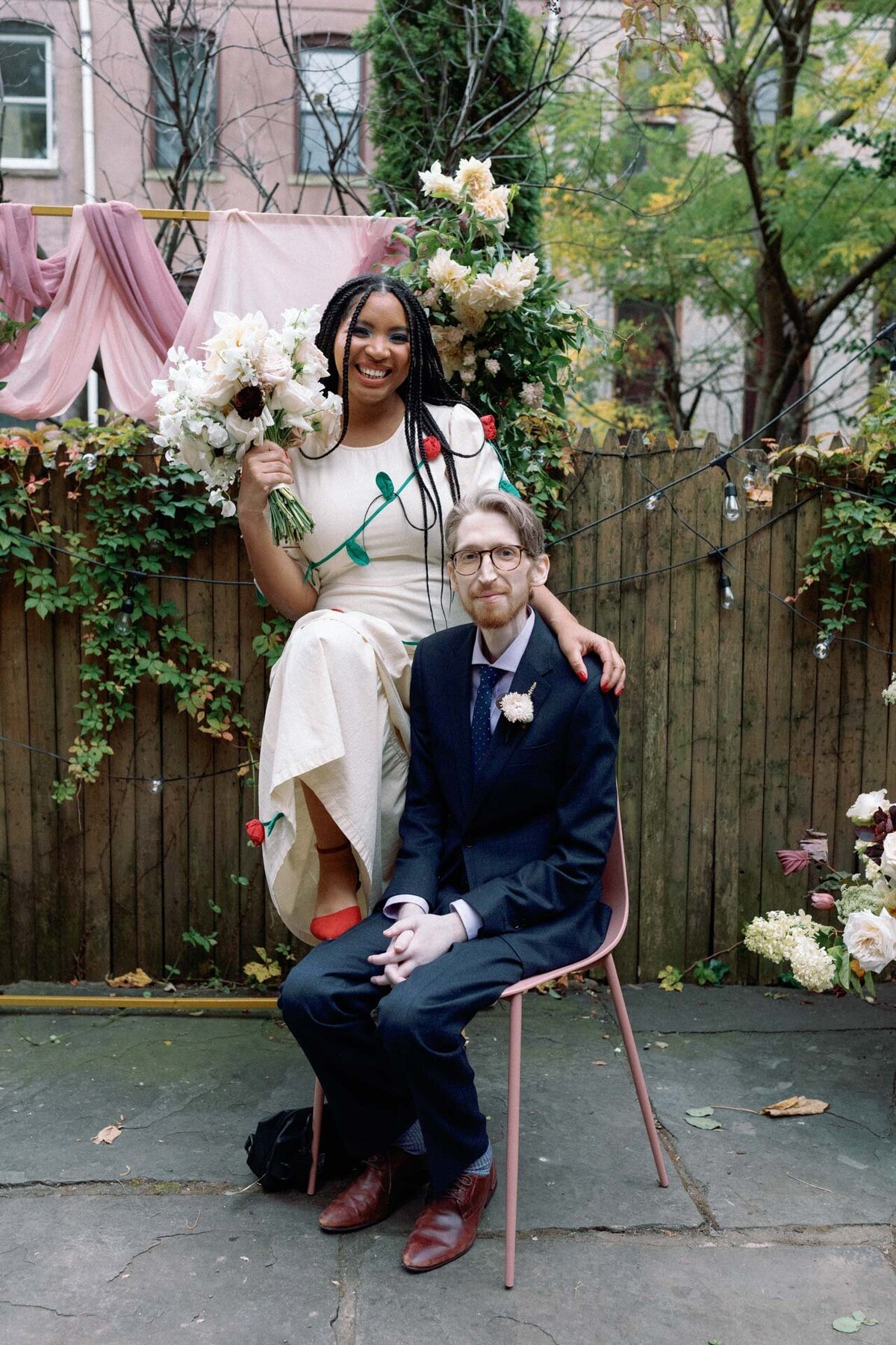 ashley reese vogue backyard wedding brooklyn
