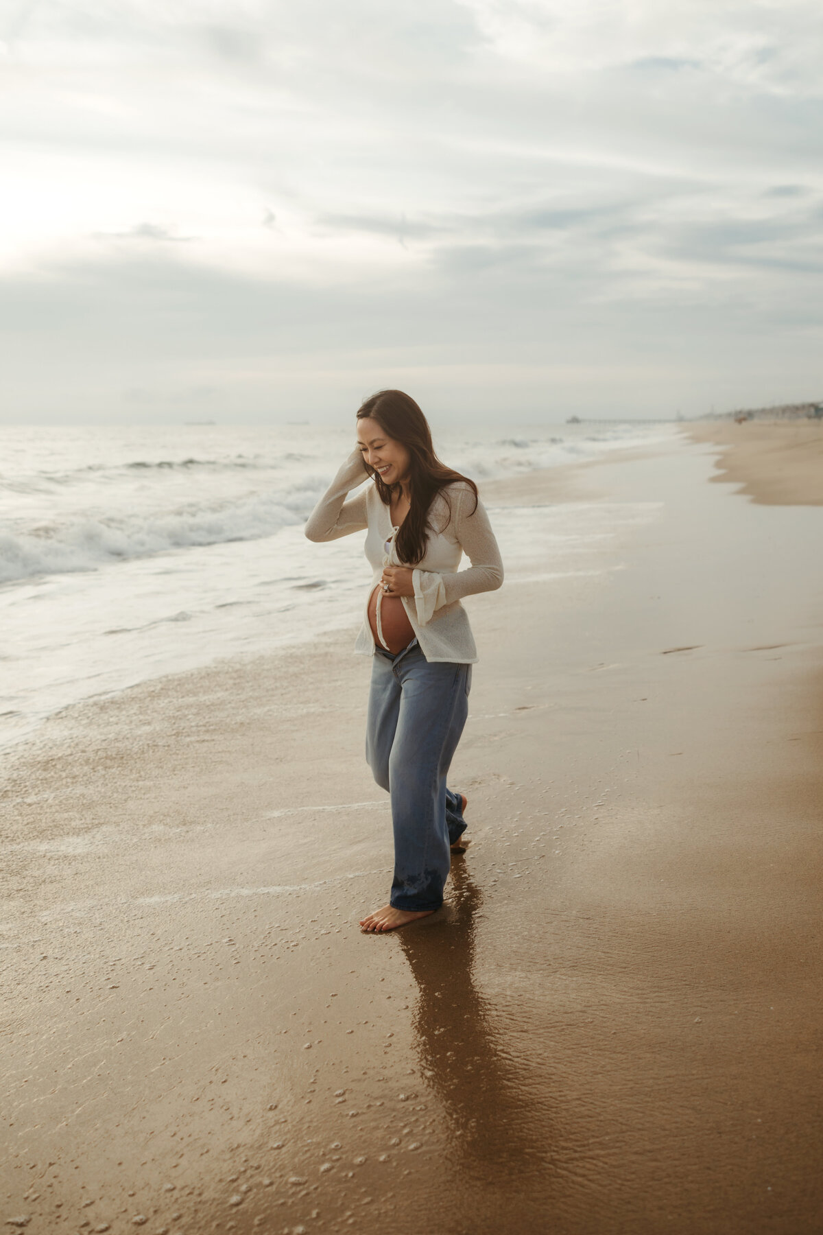 LA Beach Maternity Photography 78