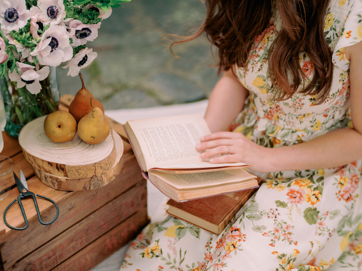 A person flips through the pages of a book.