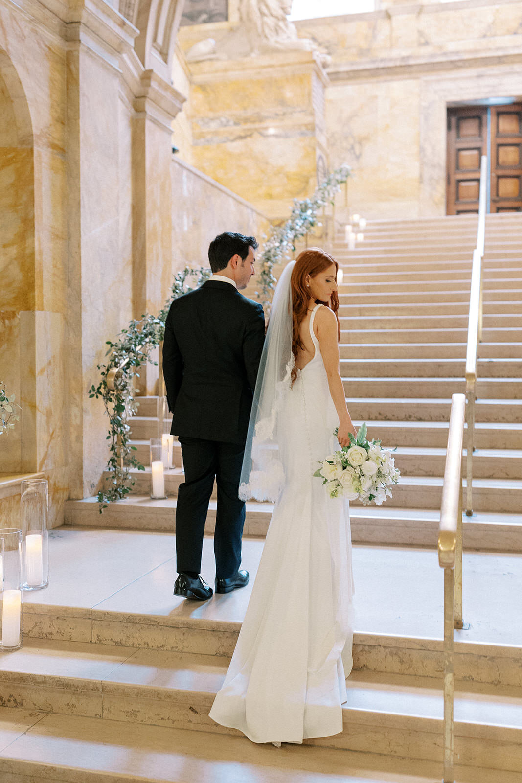 Boston Public Library Wedding-Halie Child Photography-89