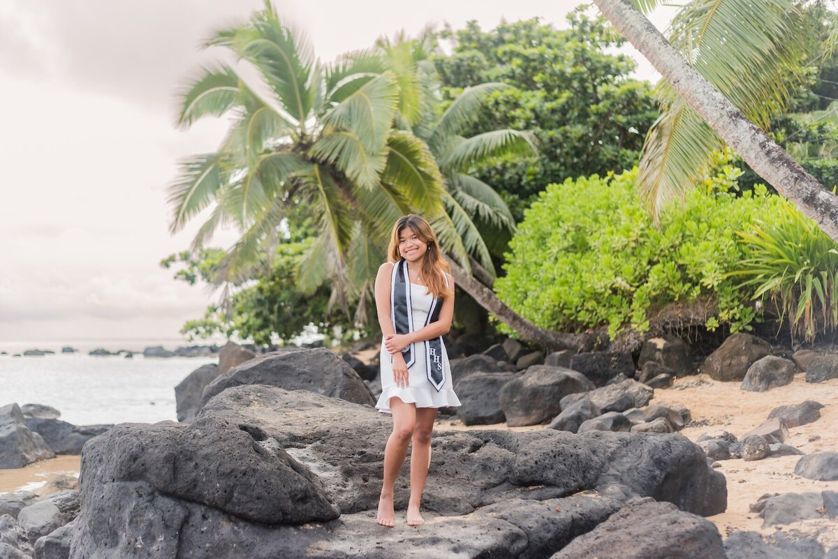 Portrait with Palm Trees – Kauai Senior Session