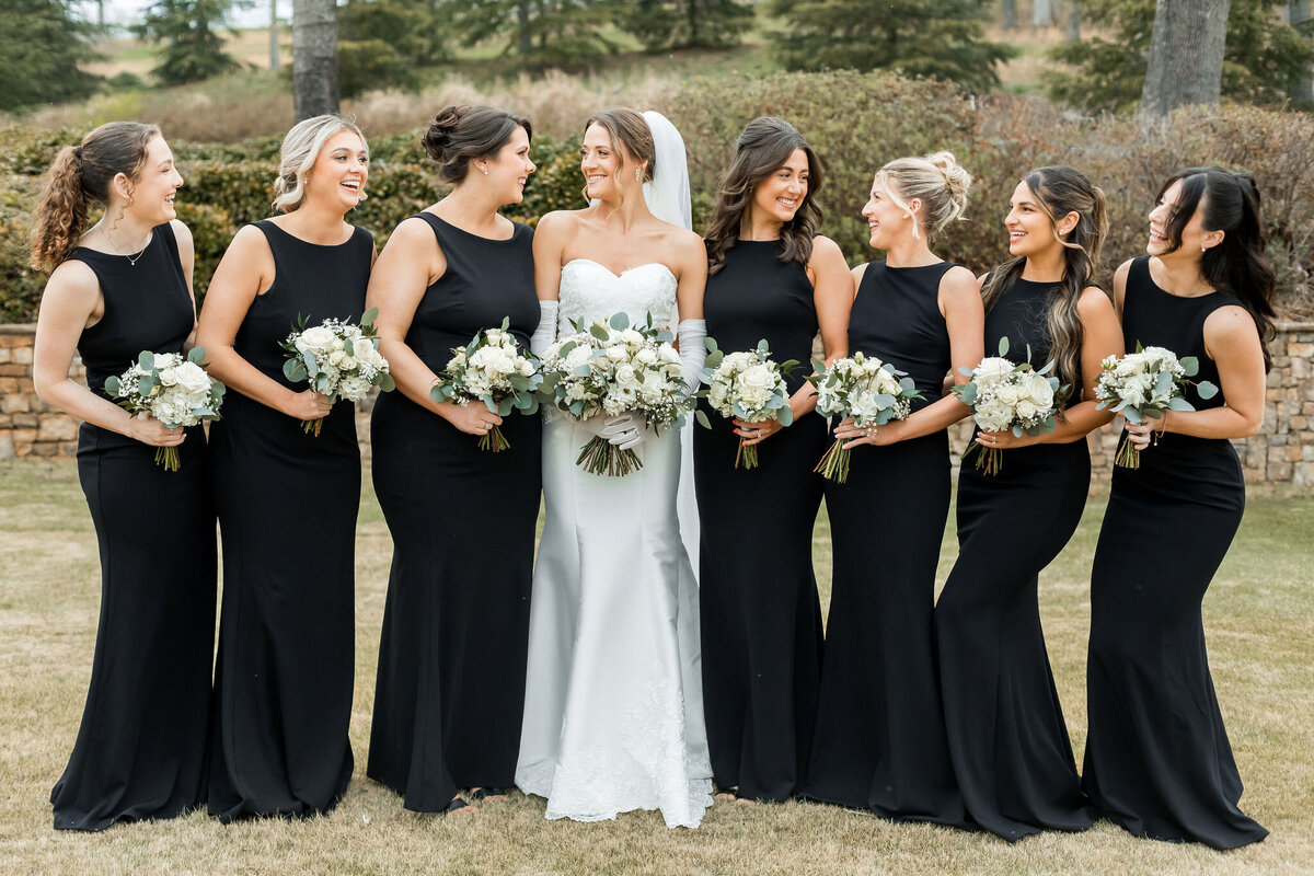 Bridal party getting ready in Atlanta with cohesive glam by professional hair and makeup team. Atlanta Makeup Artist