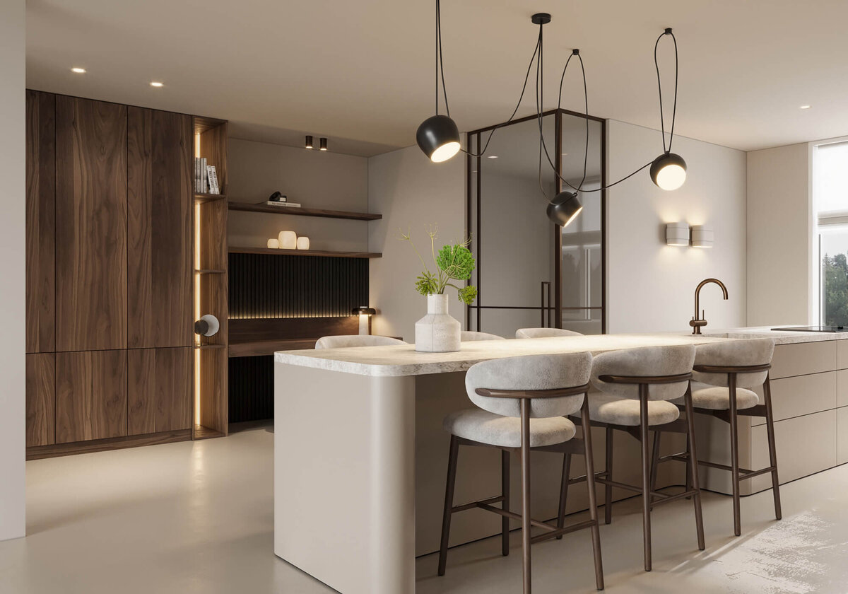 Phoebe Interior Design woonhuis Wijchen 3D render 2