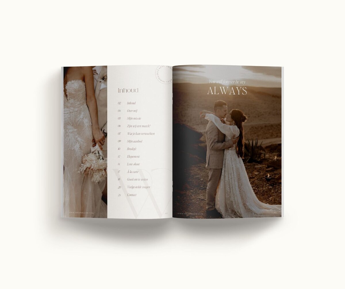 Canva brochure template Wild Willow 3