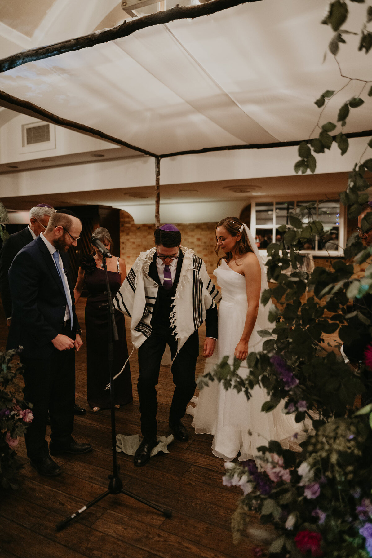 Jewish wedding at The Barbican in London. 