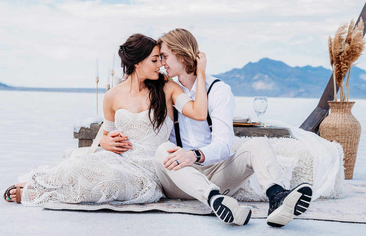 Utah Bonneville Salt Flats Elopement and Wedding Photographer