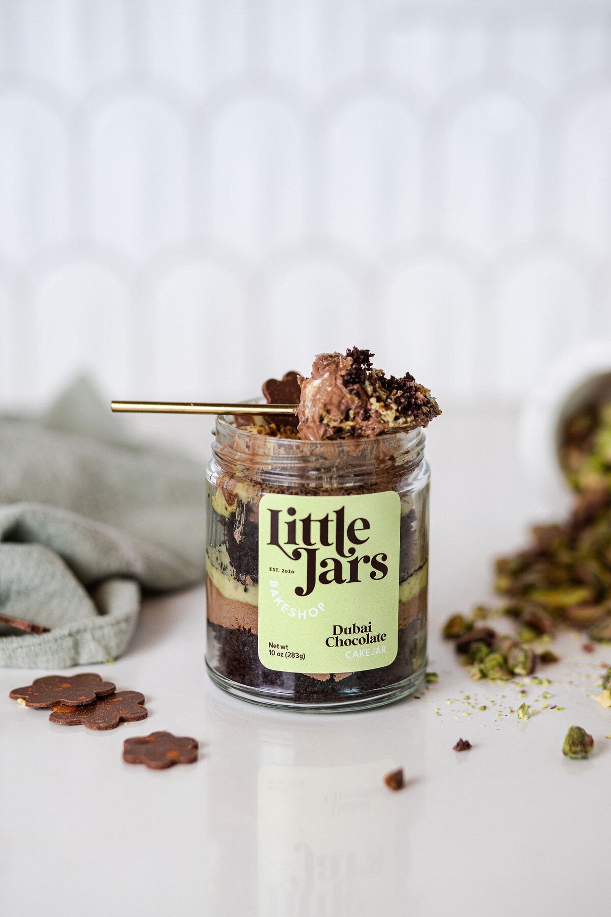 Dubai-Chocolate-Cake-Jar-4
