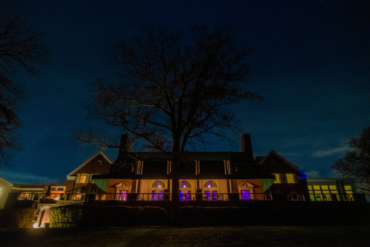 night exterior photo of fox chapel golf club