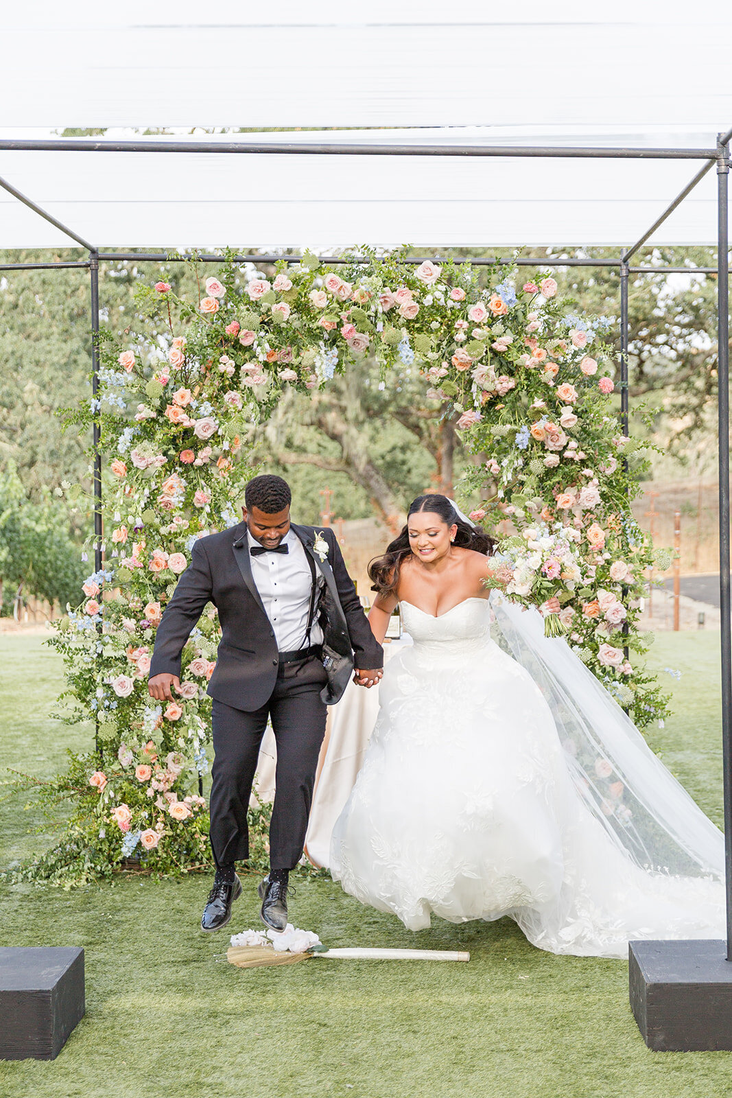 montage healdsburg wedding jump the broom