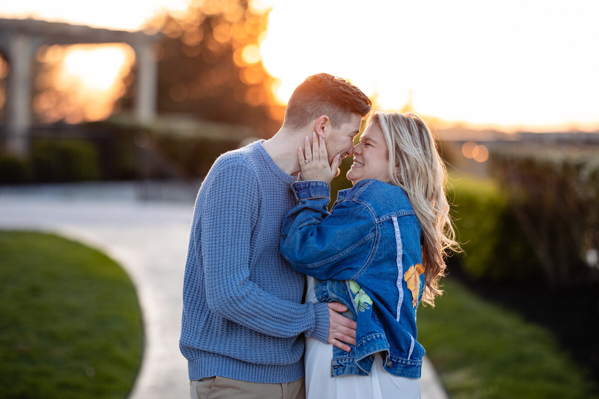 Couple Kissing in the Sun