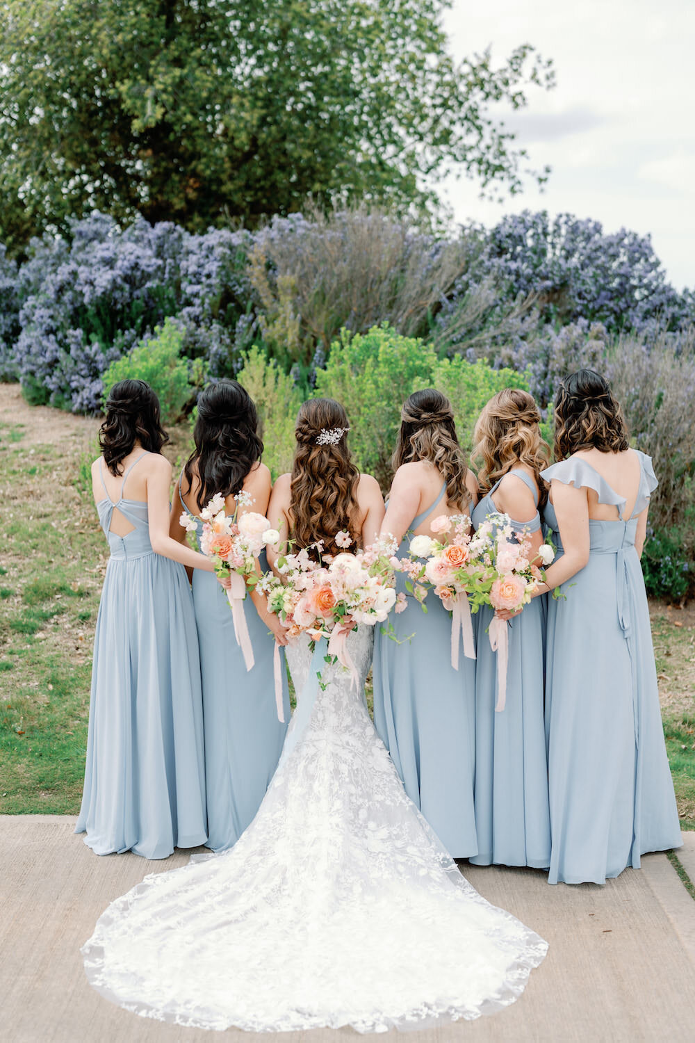 Ruby hill luxury wedding bridal party portrait