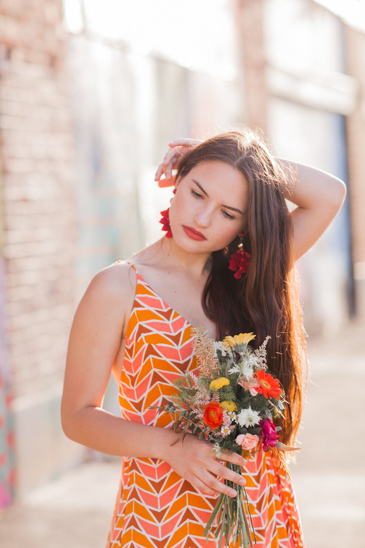 Beach-wedding-bridesmaid-bright-bold-Boston-Prose-Florals