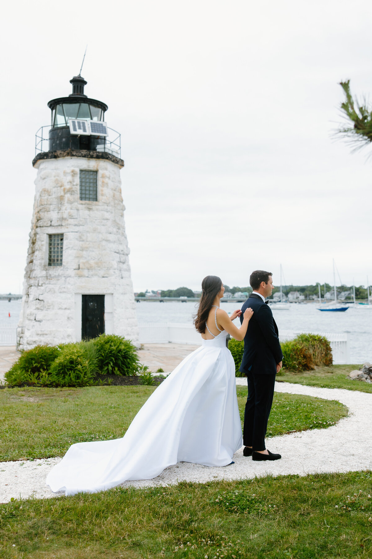 newport-harbor-island-wedding-first-look
