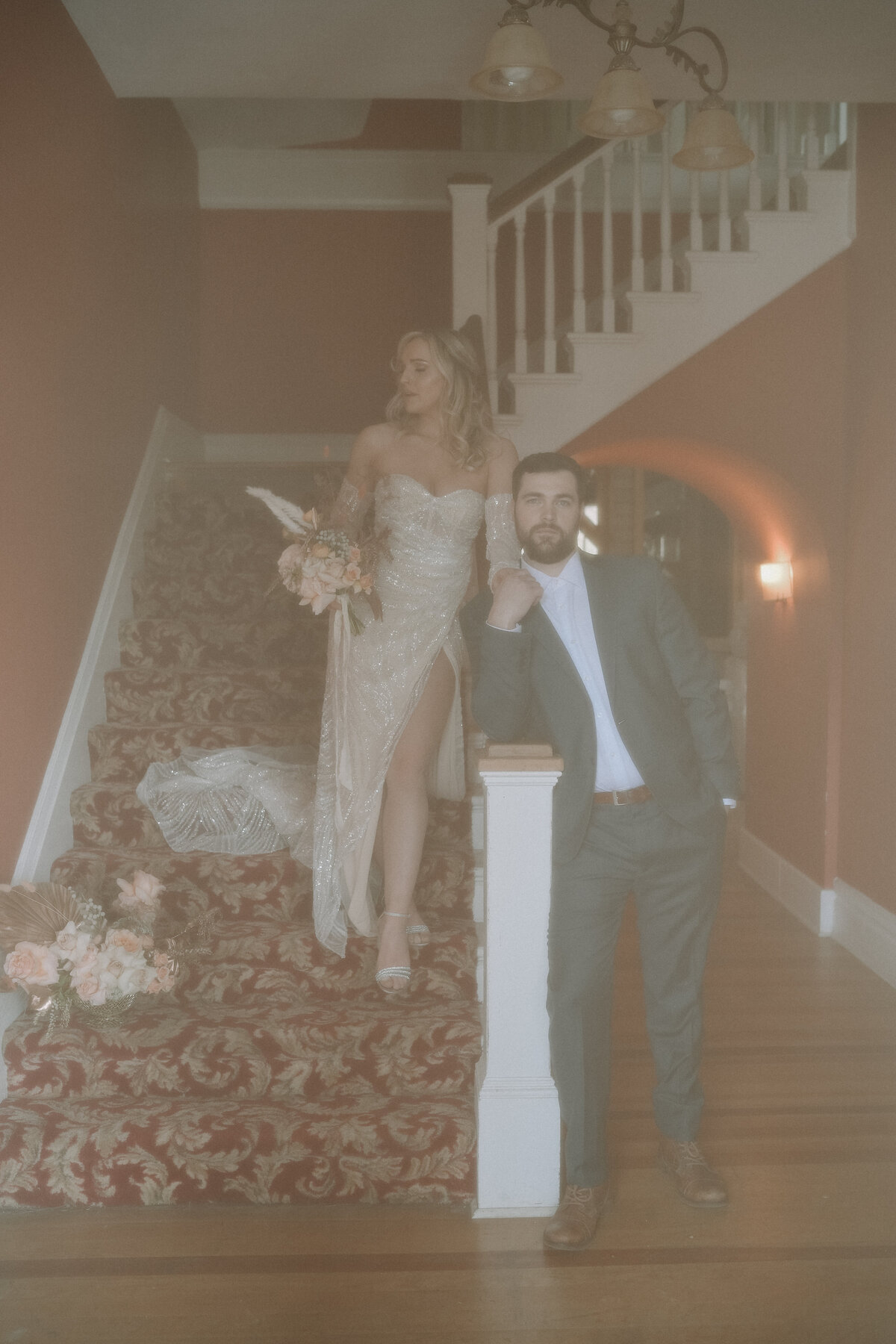  beautifully moody wedding and elopement moment in Washington, captured with deep tones and an artistic, documentary-style perspective.