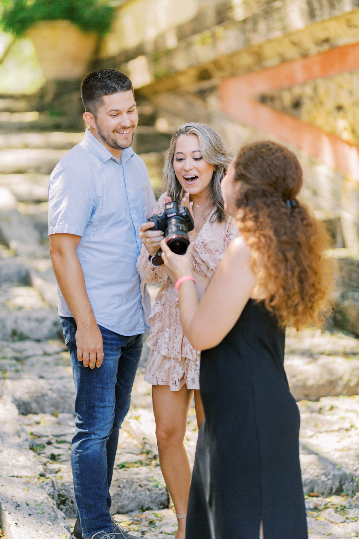 Alexis + Matt Vizcaya Museum Gardens Miami Engagement Photographer Casie Marie Photography-26