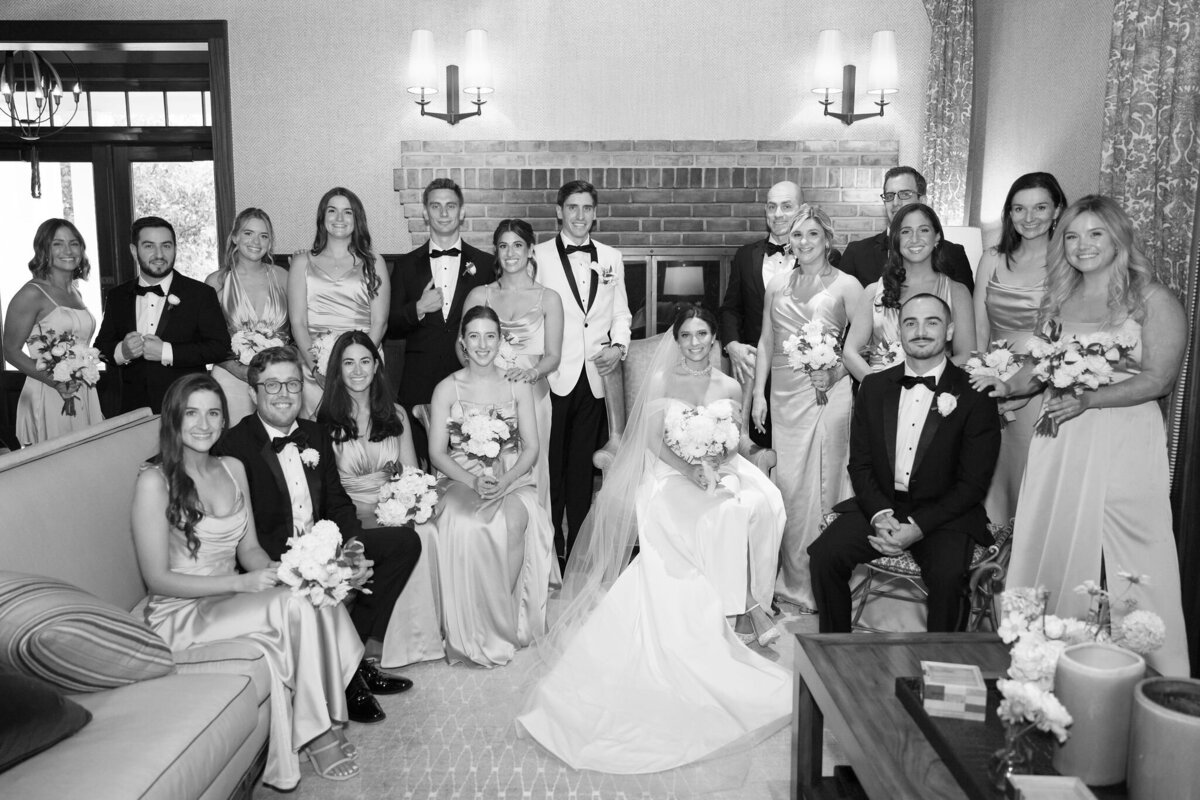 Wedding Party Portrait by Lisa Blanche Photography