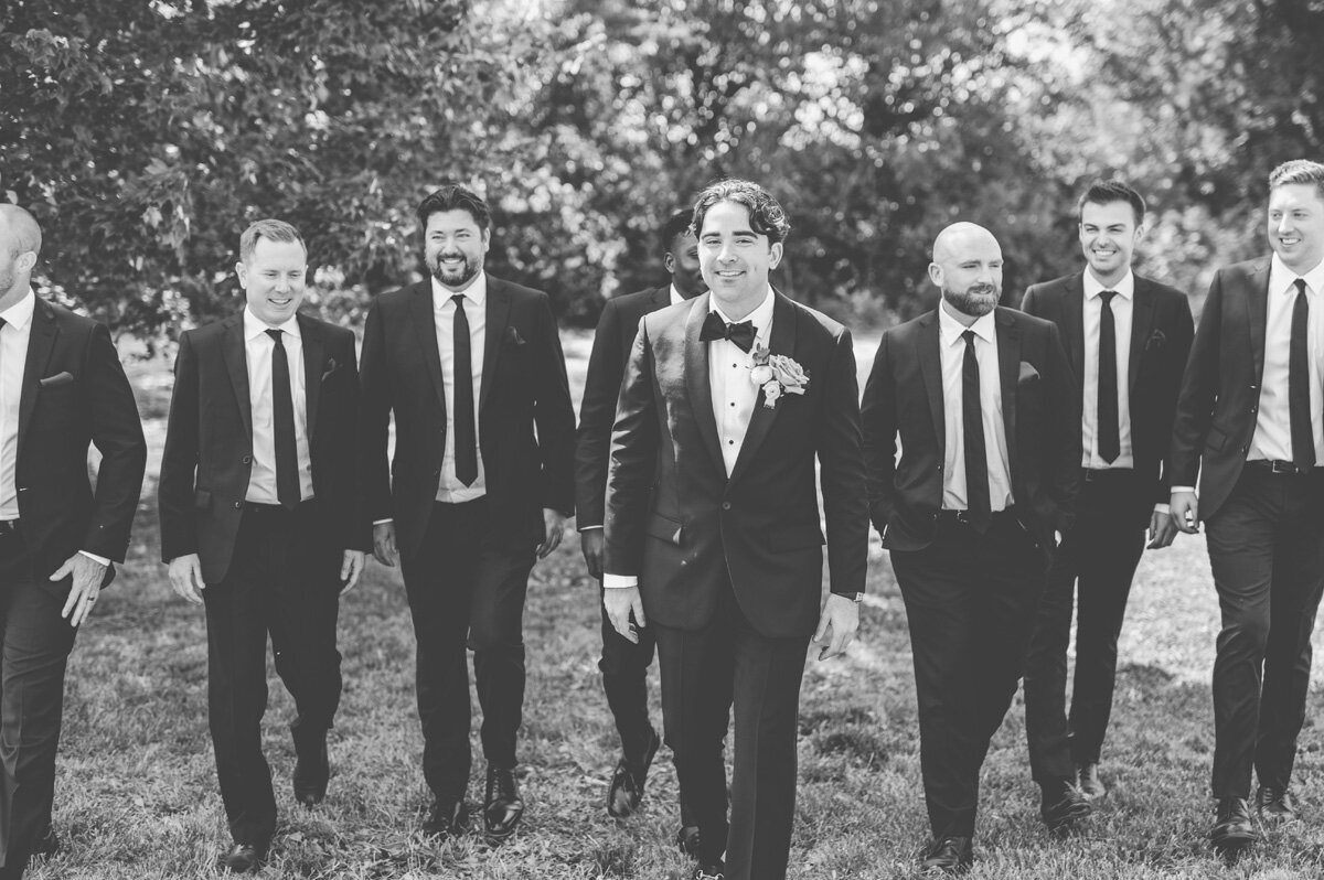 Groom with his groomsmen