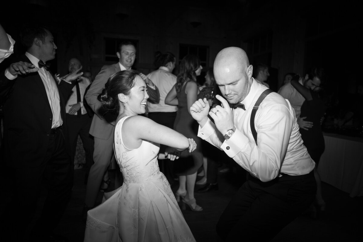 Dance floor vibe at Brush Creek Ranch wedding